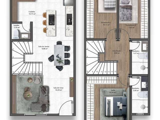 #74 - SOBRADOS DUPLEX para Venda em Caxias do Sul - RS - 3