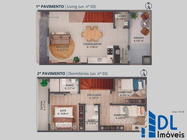 #103 - SOBRADOS DUPLEX para Venda em Caxias do Sul - RS - 3