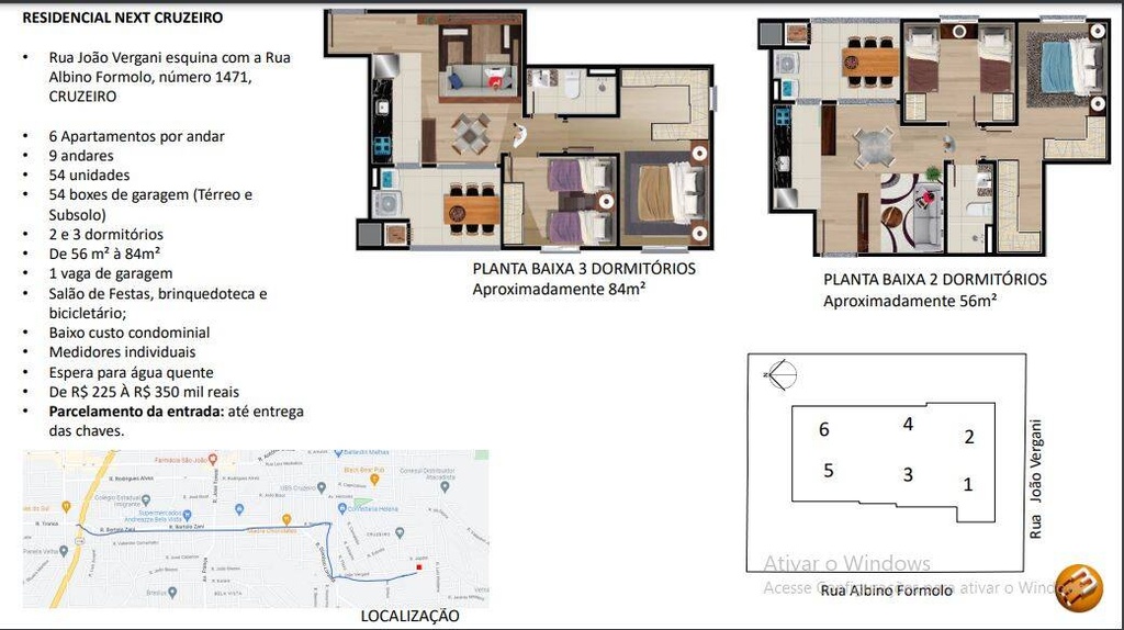 Apartamento Cruzeiro, Caxias do Sul - RS
